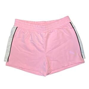 pink PUMA shorts kids size large - Brand New